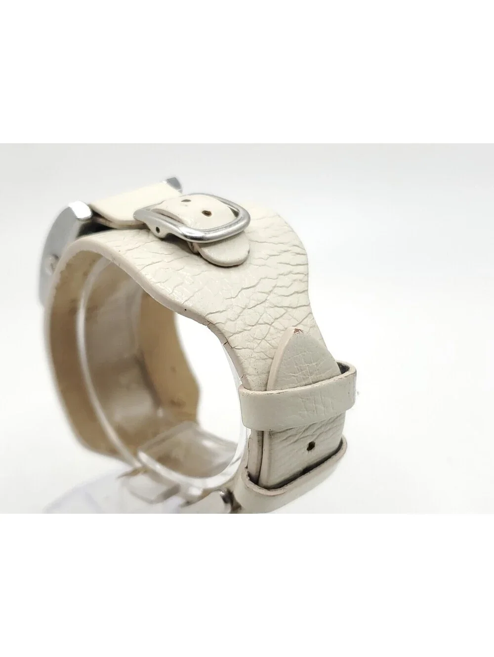 Fossil Relic Womens Watch New Battery Silver Tone White Band 22mm